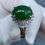 Thumbnail: 4.7ct Natural Jade with .50Cttw Natural Diamond Estate Platinum