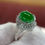 Thumbnail: 2.35ct Natural Jade and Diamond Ring - Item # 111