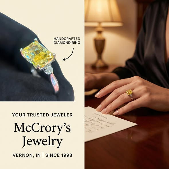 Thumbnail: 5.35CTTW Fancy Vivid Yellow Lab-Grown Diamond Ring | 5.10CT Radiant Cut | 10K