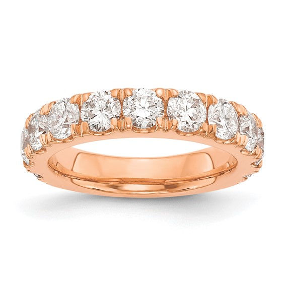 Thumbnail: Sapphire and diamond ring set in rose gold