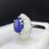 Thumbnail: 2.07ct Natural Sapphire and Diamond Ring - Item # 143