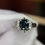 Thumbnail: 1.13ct Natural Sapphire and Diamond Ring - Item # 126