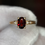 Thumbnail: .50ct Natural Garnet and diamond ring - Item # 40