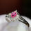 Thumbnail: .33ct Natural Ruby and Diamond Ring - Item # 131