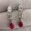 Thumbnail: 5cttw Ruby and Diamond Dangle Earrings - Item # 315