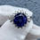 Thumbnail: 2.82cttw Estate Platinum  Tanzanite and Diamond Ring - Item # 367