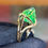 Thumbnail: Lab-Grown Peridot Statement Ring | Fantasy Cut | 10K Yellow Gold | Size 7