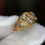 Thumbnail: Black Hills Gold with Diamonds Ring-Item #510