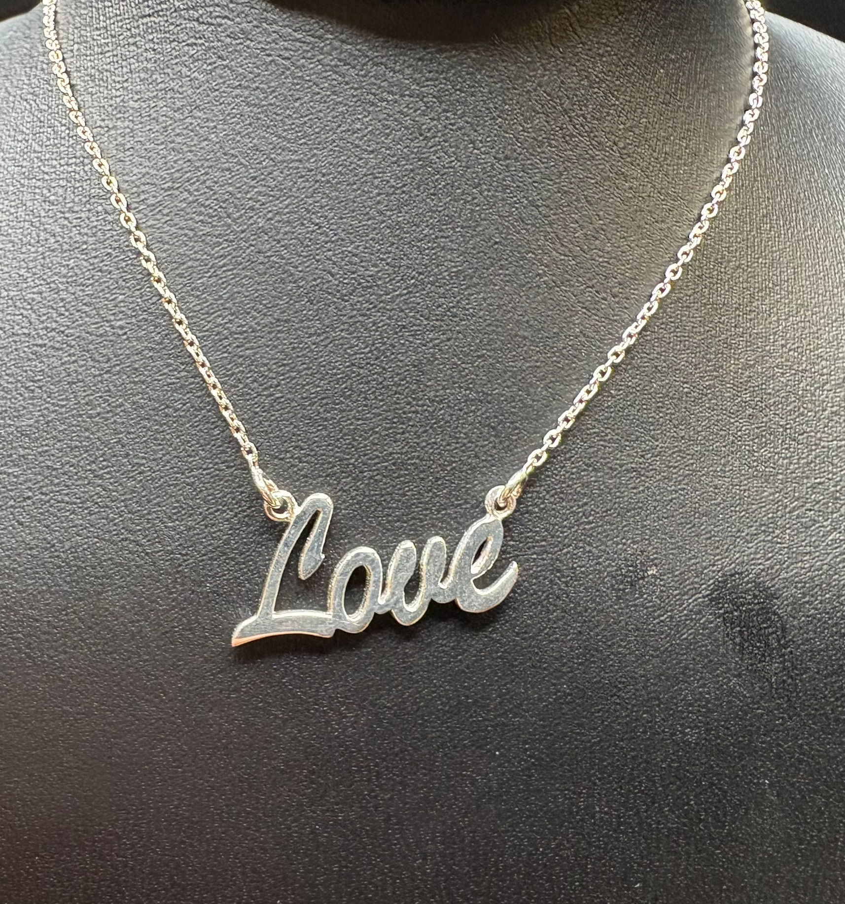 Sterling Silver Love Necklace - Item # 290