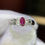 Thumbnail: .38ct Natural Ruby and Diamond Ring - Item # 108