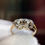 Thumbnail: Double Heart Diamond Accent Ring | 10K Yellow Gold | Romantic Two-Heart Design