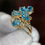 Thumbnail: 3cttw Natural Blue Topaz Cluster-Item #497