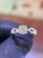 Thumbnail: 1.5CTTW Lab-Grown Diamond Engagement Ring in Sterling Silver – S7 (Resizable)