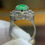 Thumbnail: 3.47ct Natural Jade and Diamond Ring - Item # 152
