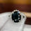 Thumbnail: 4.70ct Natural Sapphire and Diamond Ring - Item # 136
