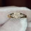 Thumbnail: Diamond Heart Accent Ring | 10K Yellow Gold | Romantic Three-Heart Design
