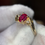 Thumbnail: .25cttw Natural Ruby Ring- Item #424