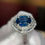 Thumbnail: 2.62ct Natural Sapphire and Diamond Ring - Item # 118