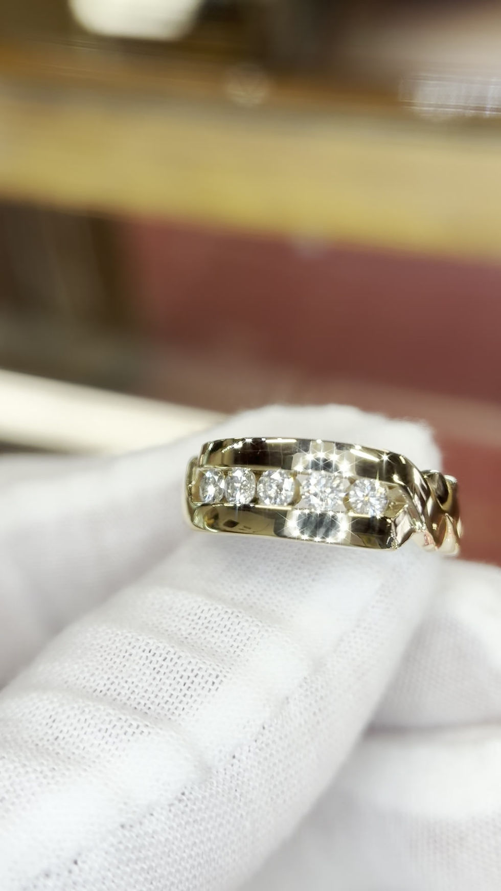 Thumbnail: .5cttw Natural Diamond Band-Wide Braid Design - Item # 47