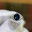 Thumbnail: 1.3ct Natural Sapphire and Diamond Ring - Item # 157