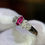 Thumbnail: .38ct Natural Ruby and Diamond Ring - Item # 108