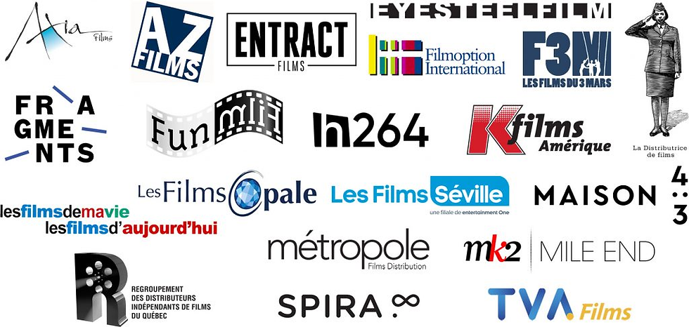 Les distributeurs de films québécois