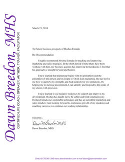 Hoshea Estrada Recomendation