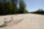 Obstacle dans un parc d'équitation