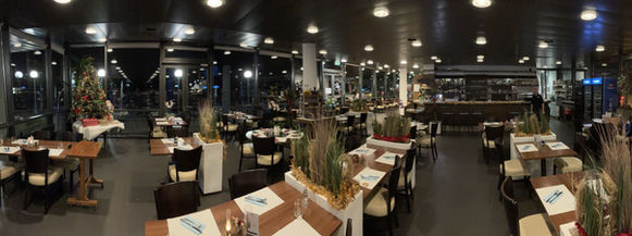 Salle Restaurant de l'Aéroport Lausanne - Blecherette en soirée