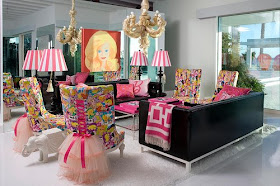 LA designer Jonathan Adler created a real-life Barbie dream house at a cliffside home in Malibu 2021