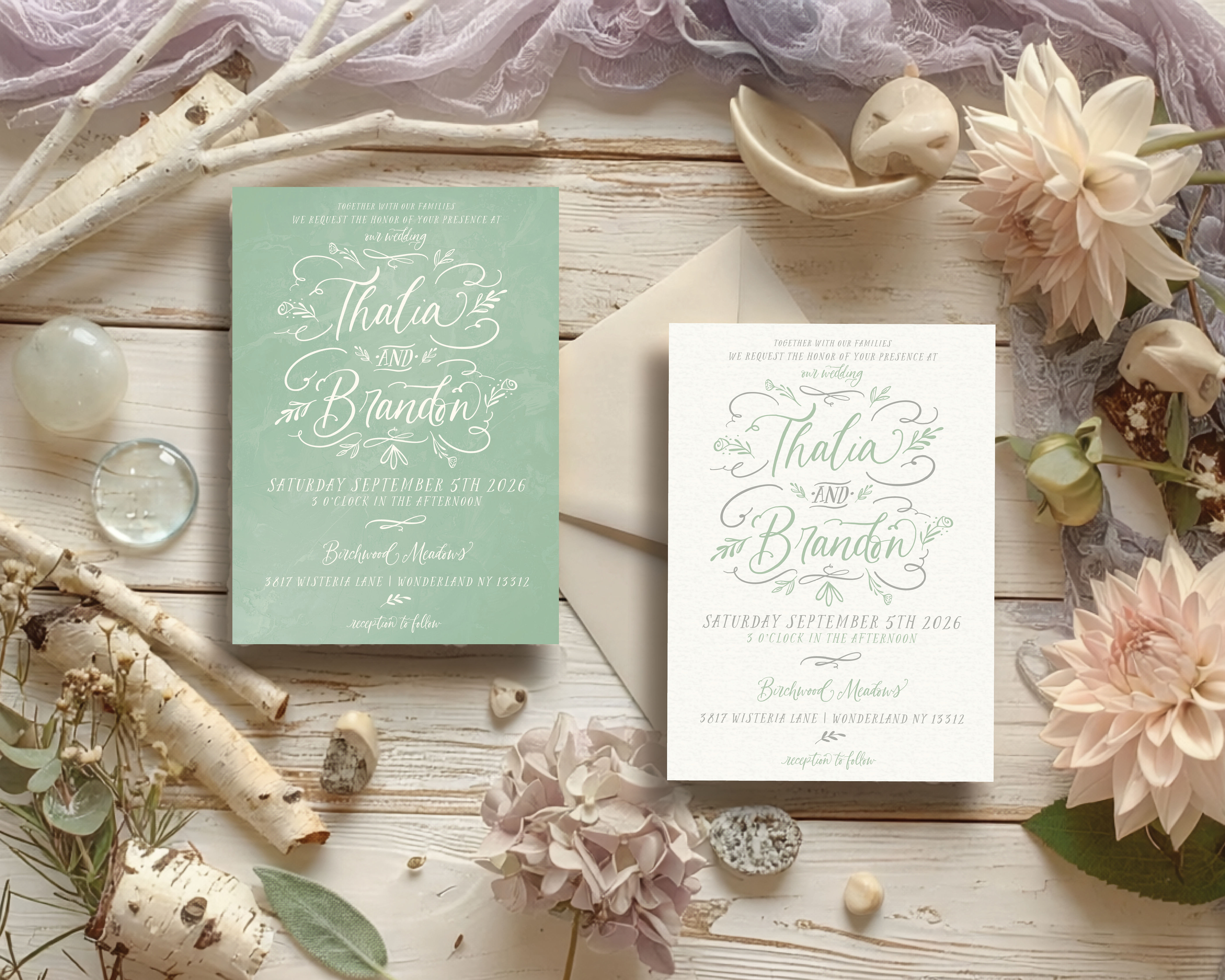 Thalia Adored: Invite + Envelope