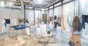 COHINA初の試着専用路面店舗「COHINA Limited Fitting Store」リリースパース作成