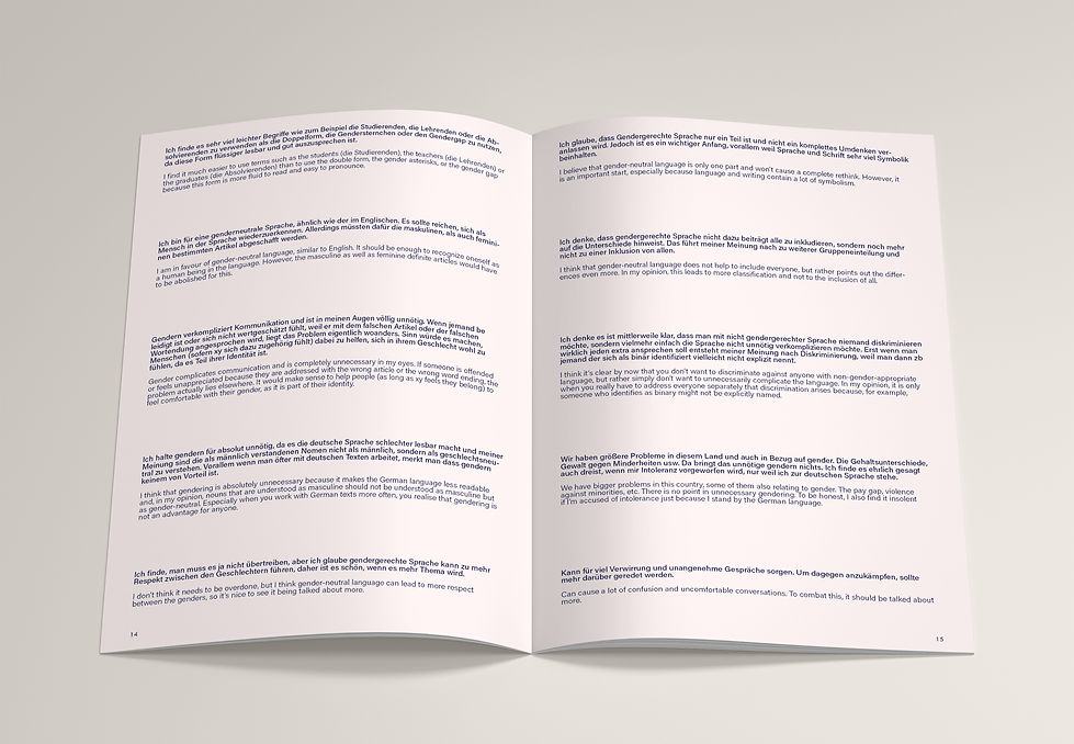 gender-neutral language in germany gendering gendern magazine brochure language guide layout design