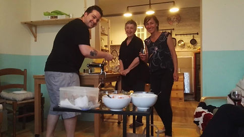 Pasta making with friends