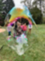 bubble with kids inside