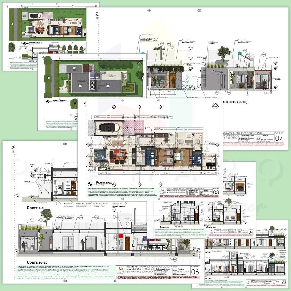 Miniatura: Collage láminas entrega producto casa estilo moderno contemporáneo