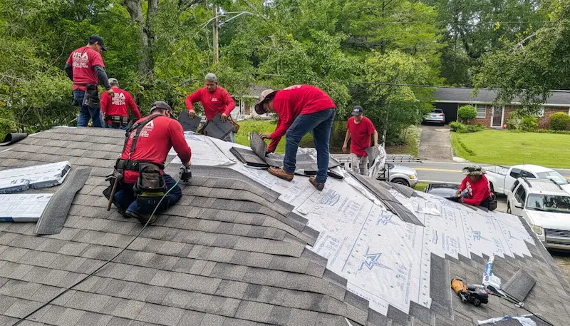 KFR Team Working on a Customer shingle roof.webp