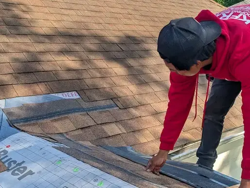 KFR Roofing installing new roofing in a residential home