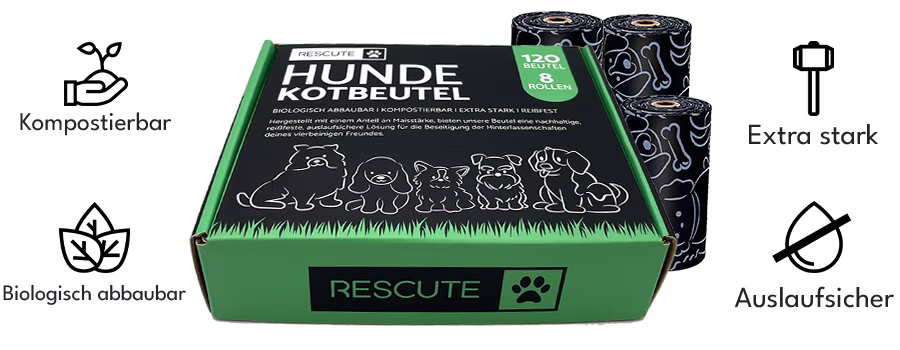 home rescute dog poop bag in packaging