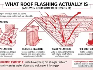 what roof flashing actually is