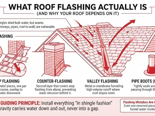 what roof flashing actually is