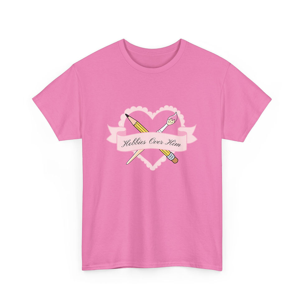 Thumbnail: Hobbies Over Him Unisex Cotton Tee 