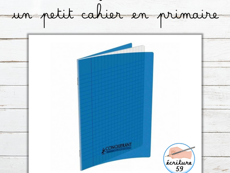 Les avantages d'écrire sur un petit cahier en primaire