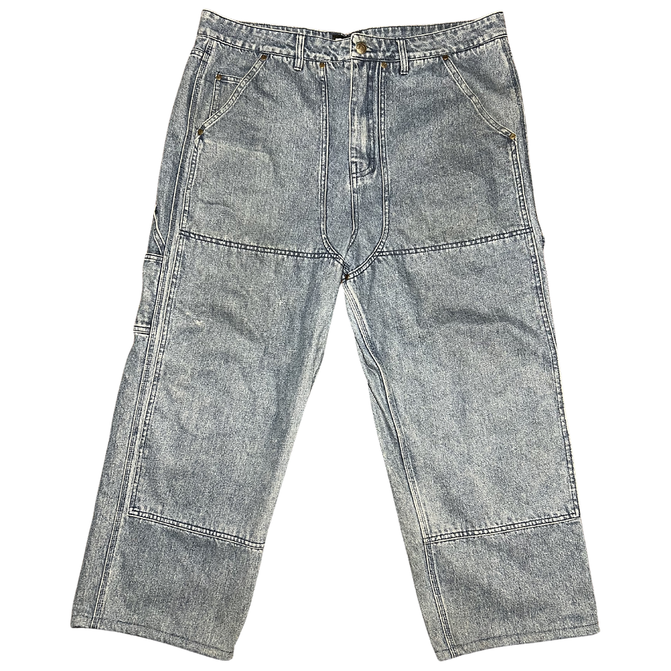 Thumbnail: FTP Frayed Denim Logo Carpenter Pants