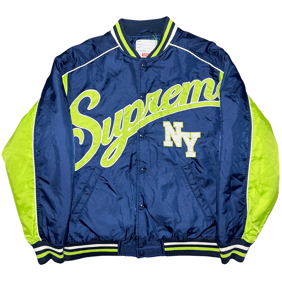 Supreme Contrast Script Varsity Jacket