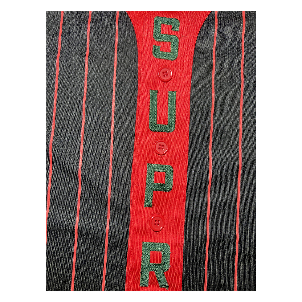 Thumbnail: Supreme Vertical Logo Baseball Jersey
