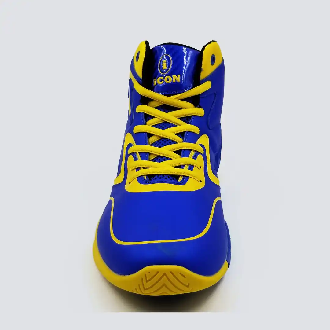 Blue yellow basketball shoes cheap