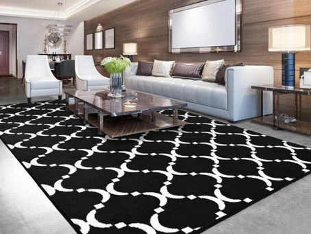 Modern Geometric Shag Area Rug