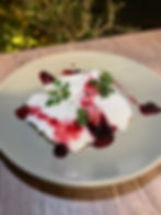 パンナコッタ ベリーソース添え Panna cotta