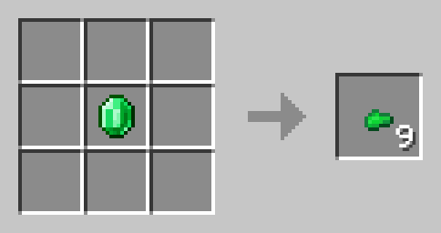 Emerald Nuggets Crafting Recipes